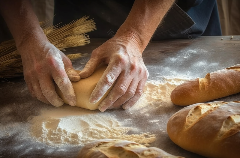 面包师用手揉面包,高清,摄影图,摄影图片,图片大全,摄影图免费下载